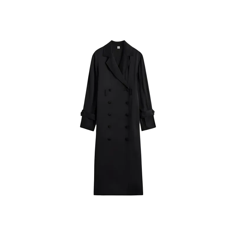 TOTEME Double Breasted Long Sleeved Midi Dress-0