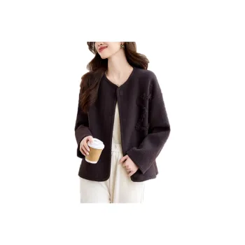 Korean Style Cropped Coat Women's