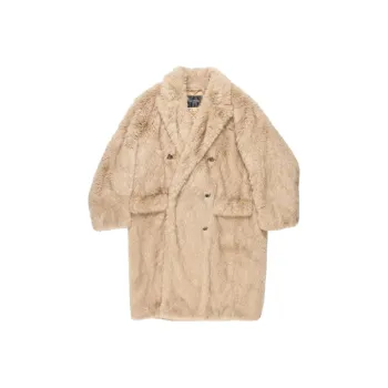 Balenciaga Faux fur Double breasted Coat