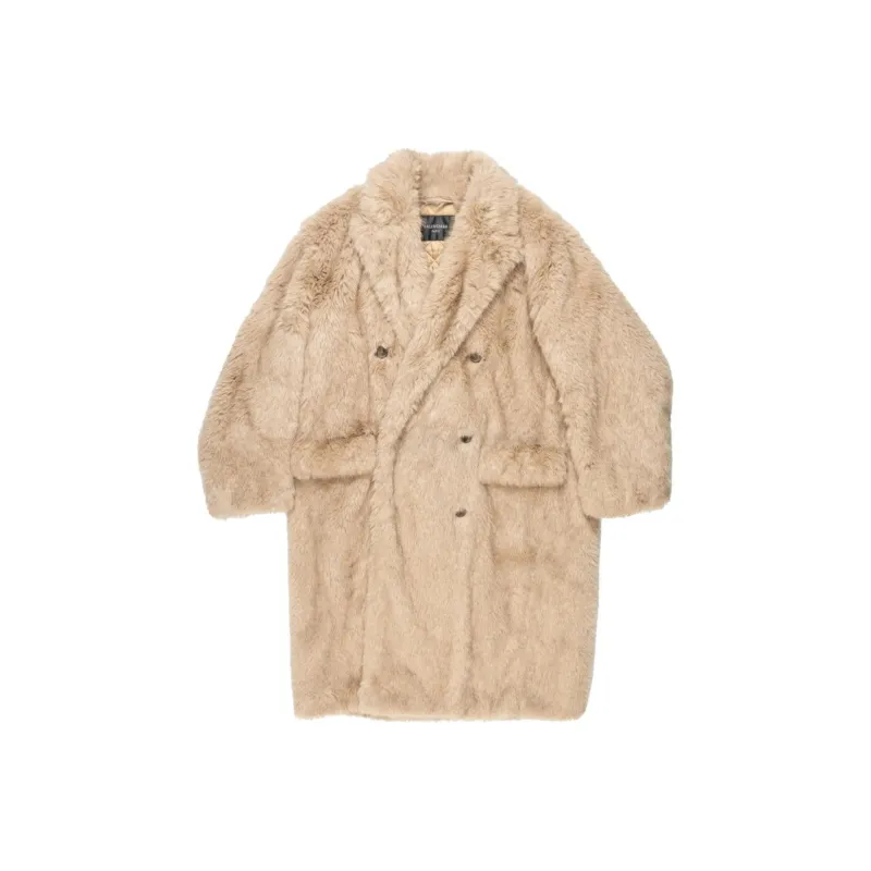 Balenciaga Faux fur Double breasted Coat-0