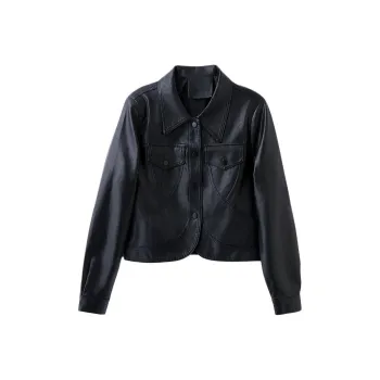 Yi Mengyuan Leather Jacket Women's