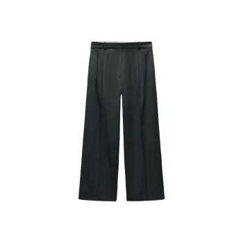ZARA ZW Series Casual Pants Women's Zebra Print Gray
