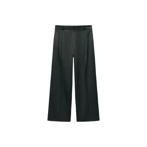 ZARA ZW Series Casual Pants Women's Zebra Print Gray