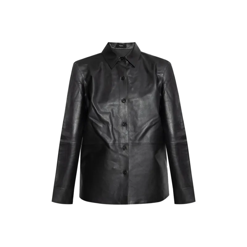 THEORY Buttoned Straight Hem Jacket-0