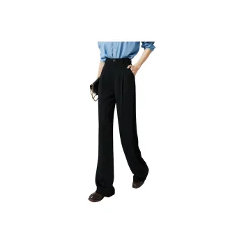 Late White Extended Length Floor Length Casual Pants Women's