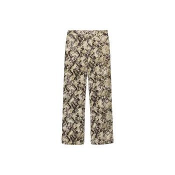 ZARA Casual Pants Women's Snakeskin Print