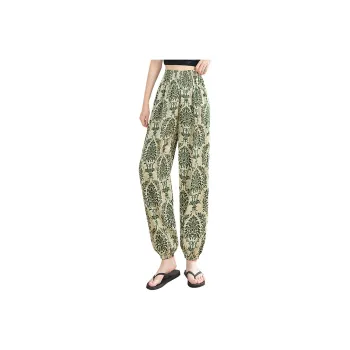 Cypress House Casual Pants Women's Green Pattern