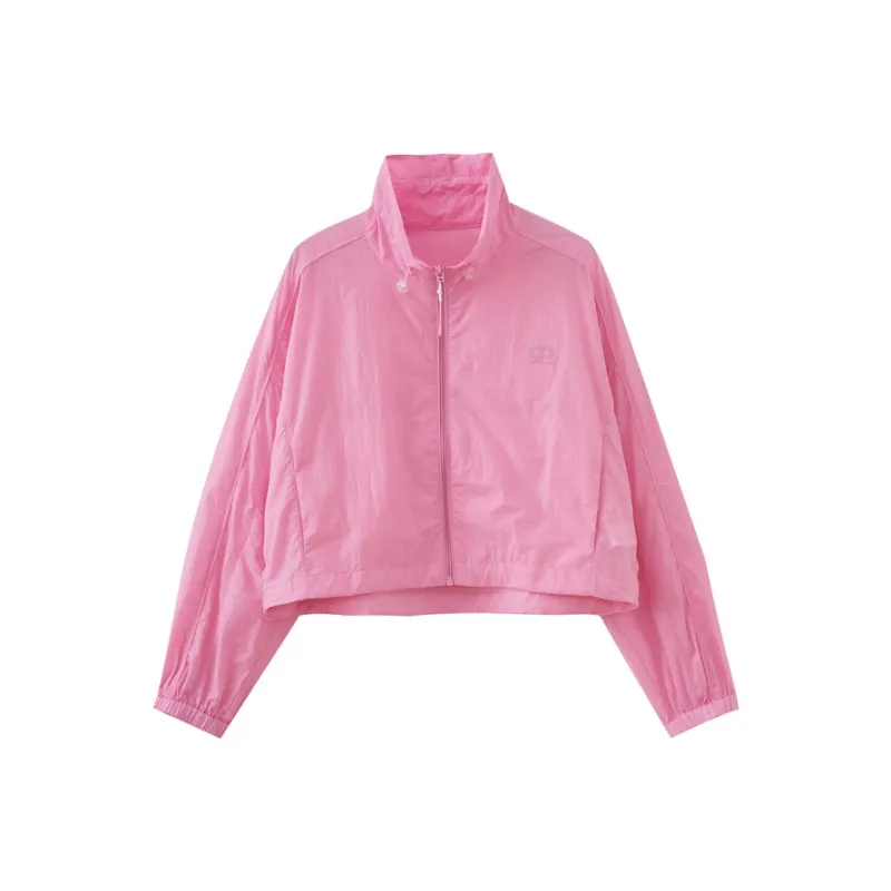 SHUIYUNJIAN Cropped Coat Women's Rose Red-0