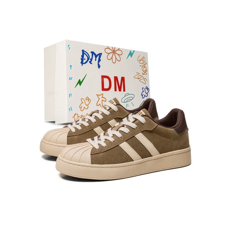 DM Abrasion Resistant Low Top Skateboard Shoes Men's-0