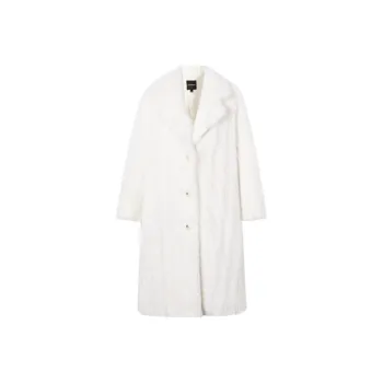 LA CRAWFISH Velvet feel Coat Women's White