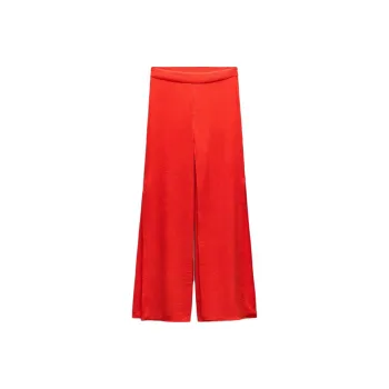 ZARA Casual Pants Women's Dark Red