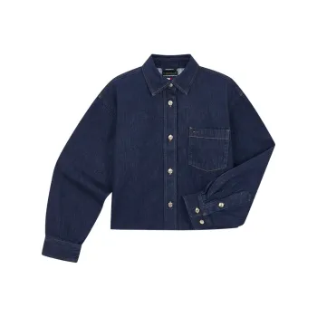Tommy Hilfiger Denim Jacket Women's Dark Denim Blue