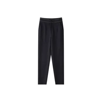H YXIANG Casual Pants Women's Navy Blue