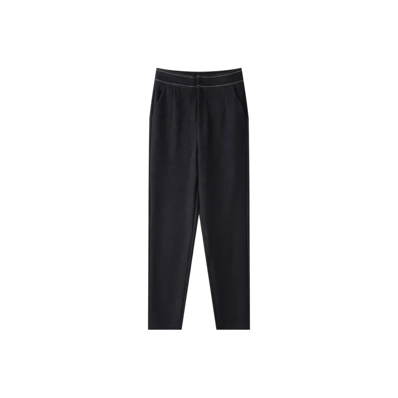 H YXIANG Casual Pants Women's Navy Blue-0