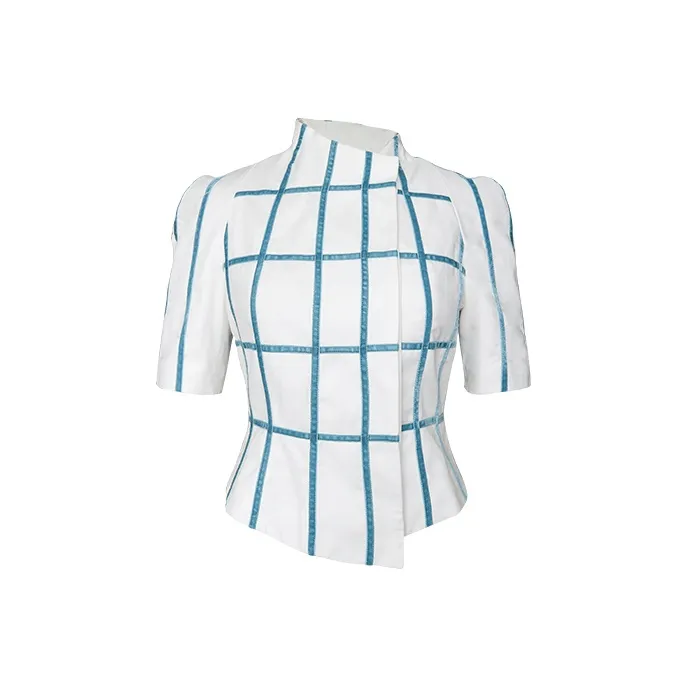 SIQIZ Cropped Coats Women's White-0