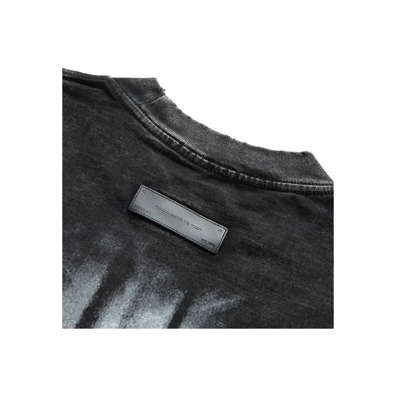YIMAI 100% Cotton American Heavyweight T Shirt Unisex Black-6