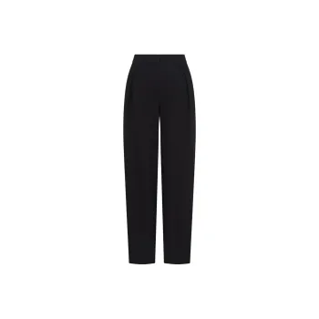 EMPORIO ARMANI Knit effect Jacquard Jersey Trousers With Darts