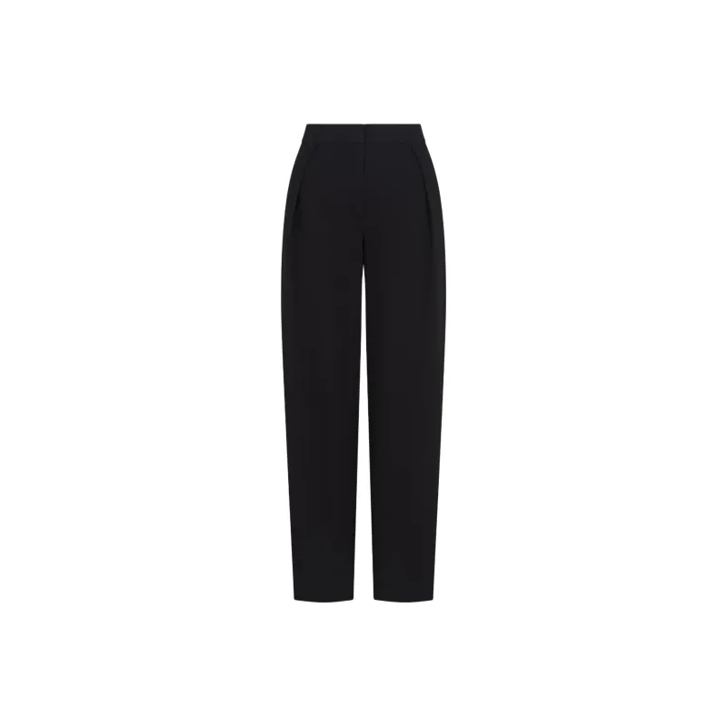 EMPORIO ARMANI Knit effect Jacquard Jersey Trousers With Darts-0