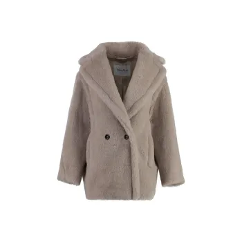 MaxMara Olga Double Breasted Teddy Coat