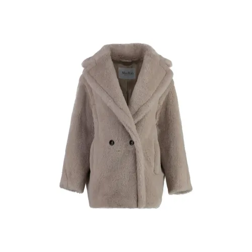 MaxMara Olga Double Breasted Teddy Coat