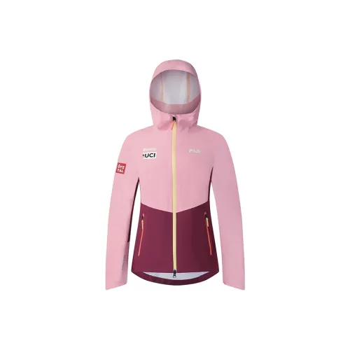 FILA CYCLINGFILA ATHLETICS SUPERFIT And Windproof Windbreaker Jacket Women's Peony Pink