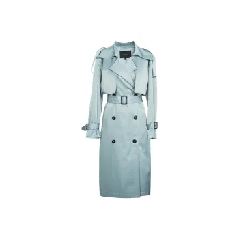 ROEYSHOUSE Trench Coat Women's Light Green