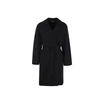 MaxMara Studio Belted Long Sleeved Coat