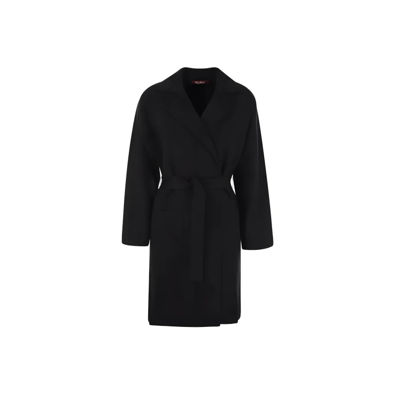 MaxMara Studio Belted Long Sleeved Coat-0