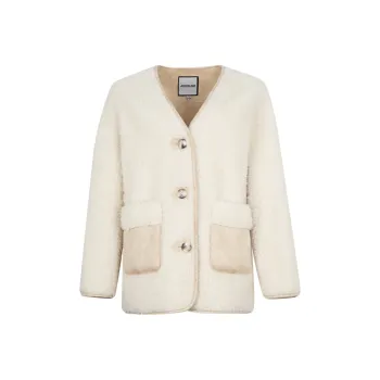 JESSYLINE Velvet feel Coat Women's Light Yellow