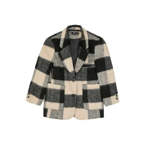JOSR Velvet feel Coat Women's Plaid