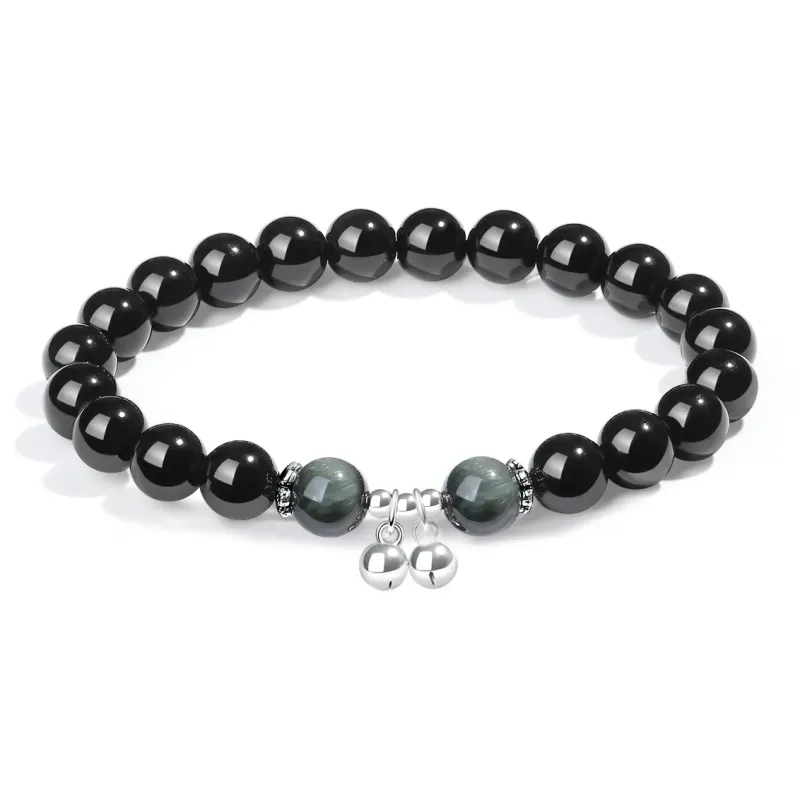 CUISHI Natural Obsidian Bracelets Unisex-2