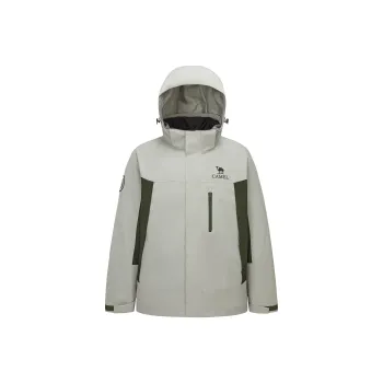 QIE Waterproof And Windproof To Keep Warm Windbreaker Jacket Women's Pale Green/Black Olive