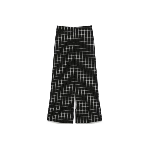 Valentino Checked Wide Leg Trousers