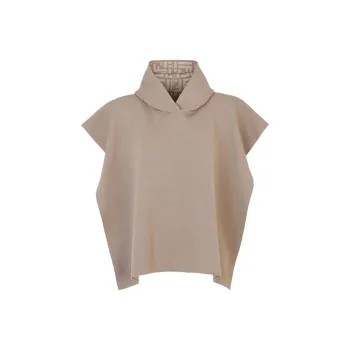 FENDI Hooded Stretch Poncho