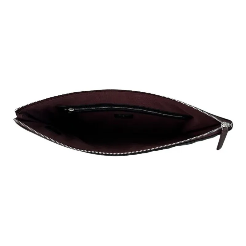 CHANEL Lambskin Clutch Large Size Women's Black-2