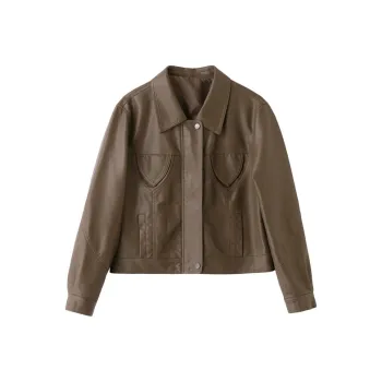 Yi Mengyuan Leather Jacket Women's