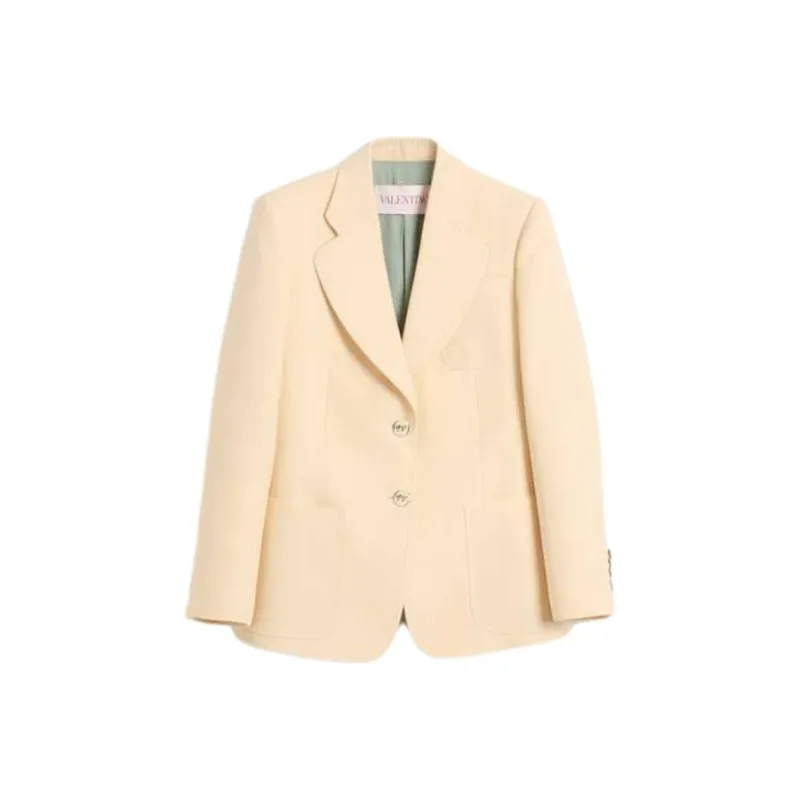 Valentino Single Breasted Long Sleeved Blazer-0