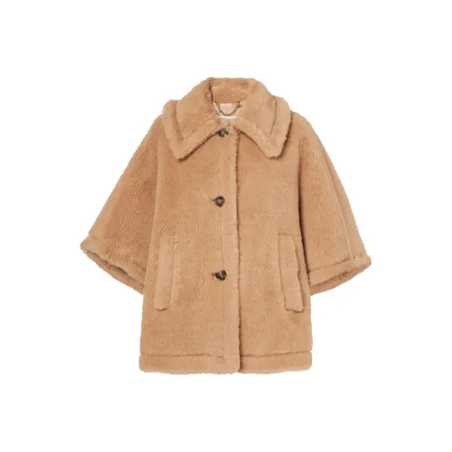 MaxMara Velvet feel Coat Women's Light Umber