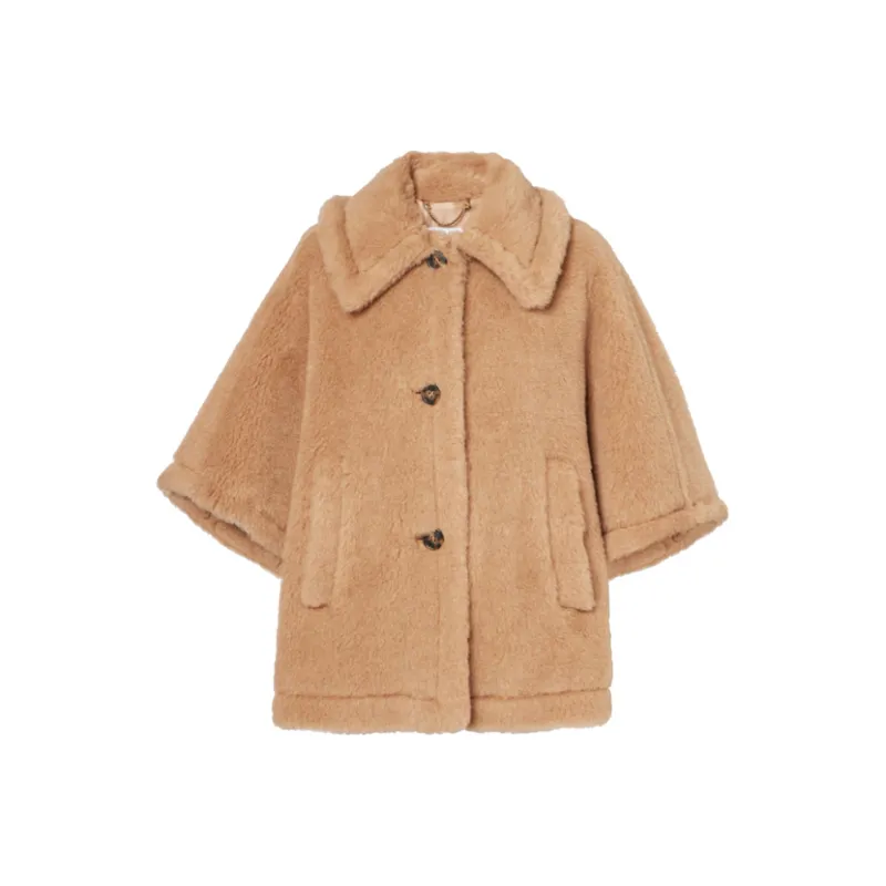 MaxMara Velvet feel Coat Women's Light Umber-0