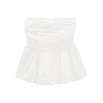 Love To Serve Strapless Top Women's White