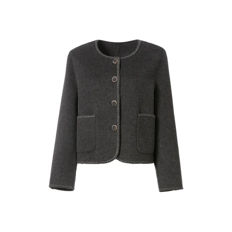 Mambe Coats Women's Dark Gray-0