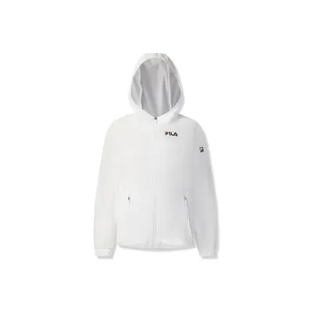FILA Hiking Outdoor Adventure Windproof Windbreaker Jacket Women's Jade White