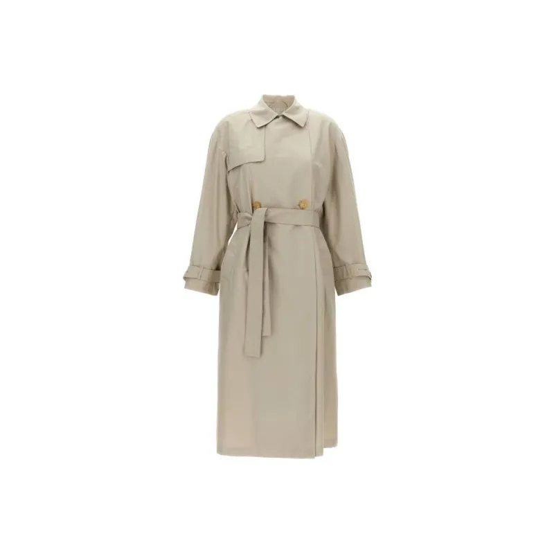 MaxMara Strench Double Breasted Belted Coat-0