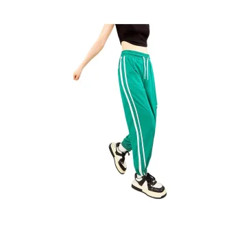 MUGUOGUOMU Casual Pants Women's Gummy Green