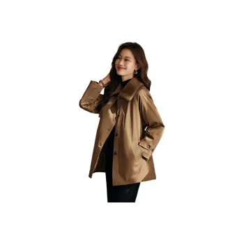 Mo Han Yi Mei Trench Coat Women's Coffee