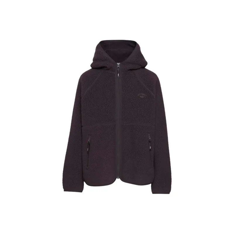ARITZIA Tna Polartec Thermal Pro Hooded Zip Hoodie Velvet-feel Coat Women's Noble/Noble Purple-0