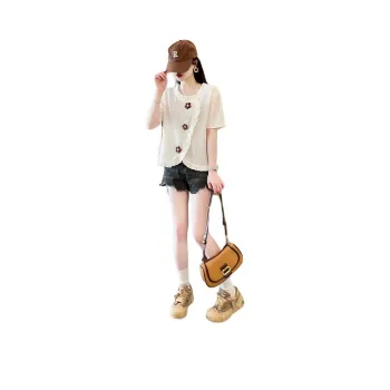 Mu Xiao Xin Drop Shoulder Sleeve T Shirt Women's