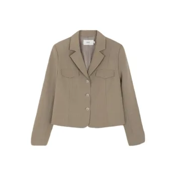 Mo Han Yi Mei Business Suit Women's Khaki Gray Green