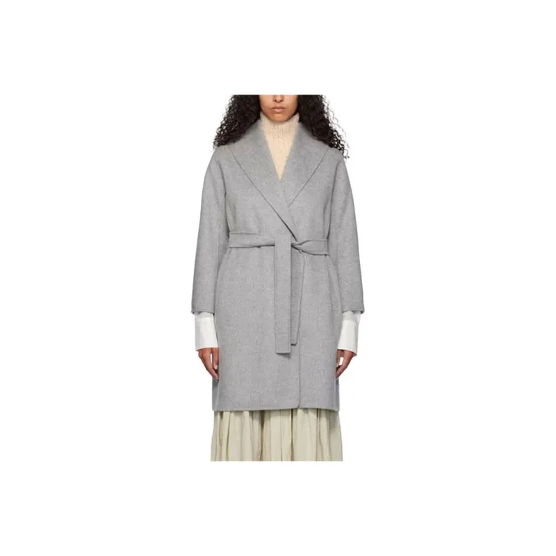 MaxMara Coat Women's Light Gray-0