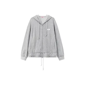 CHUU Cropped Coat Women's Light Heather Gray